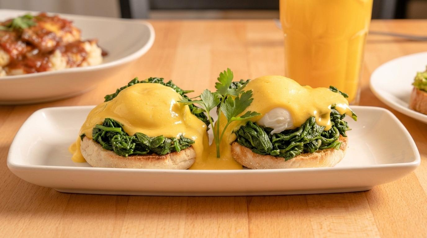 Eggs Florentine with Avocado